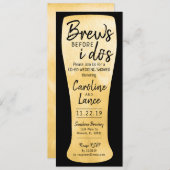 Brüche vor dem Co-Ed-Polterabend Einladung (Vorne/Hinten)