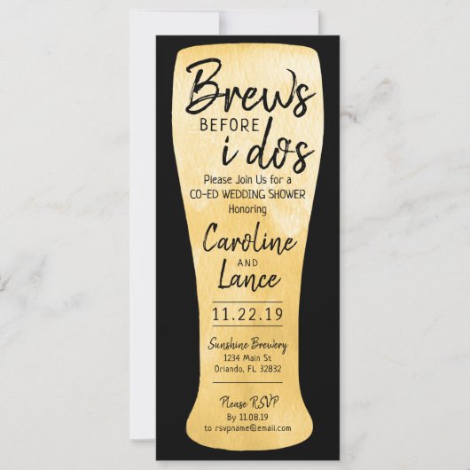 Brüche vor dem Co-Ed-Polterabend Einladung (Vorderseite)