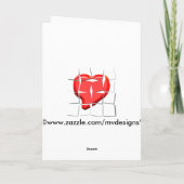 Bruchherz-Puzzle-Grußkarte Feiertagskarte (Rückseite)