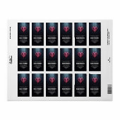 Bruchherz Scheidung Party Adressaufkleber (Vorne)