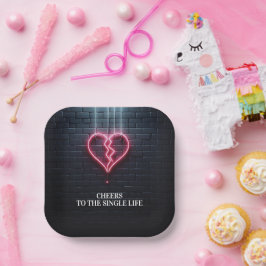 Bruchherz Scheidung Party Pappteller