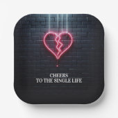 Bruchherz Scheidung Party Pappteller (Vorderseite)