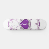 Bruchherz / Tribal Artwork (lila) Skateboard (Horizontal)