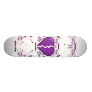 Bruchherz / Tribal Artwork (lila) Skateboard