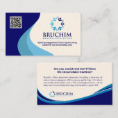 Bruchim Cards für Veranstaltungen & Tabling Visitenkarte (Vorne/Hinten)