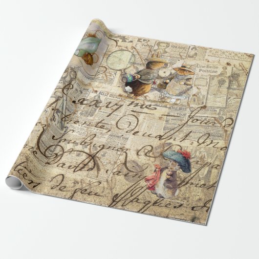 Bruchkaninchen (Sammlung2) Gewebepapier Geschenkpapier (Ungerollt)