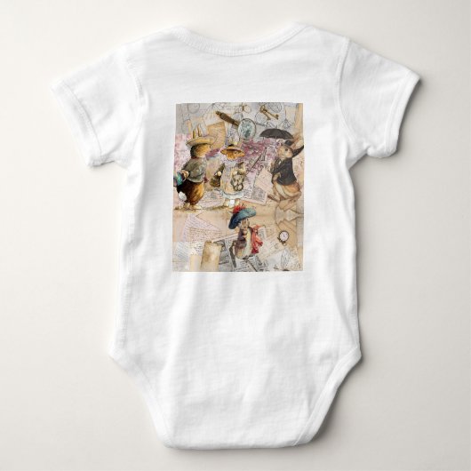 Bruchkaninchenzusammensetzung Baby Strampler (Rückseite)