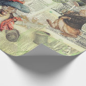 Bruchkaninchenzusammensetzung Geschenkpapier (Ecke)