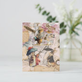 Bruchkaninchenzusammensetzung Postkarte (Stehend Vorderseite)