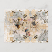 Bruchkaninchenzusammensetzung Postkarte (Rückseite)