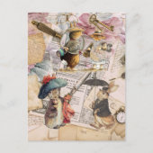 Bruchkaninchenzusammensetzung Postkarte (Vorderseite)