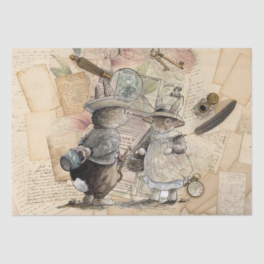 Bruchkaninchenzusammensetzung Seidenpapier (Vorderseite)