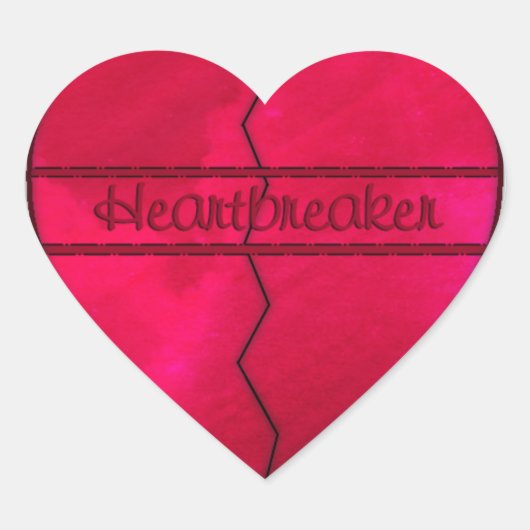 Bruchkerbe Herz-Aufkleber (Vorderseite)