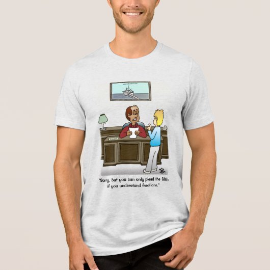 Bruchlinien Männerweißdecke Tri-Blend Shirt (Vorderseite)