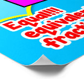 Bruchlinien {Mathematik Poster/Ankerdiagramm} Poster (Ecke)