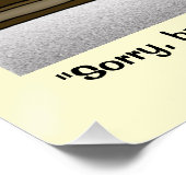 Bruchlinien Poster (Ecke)