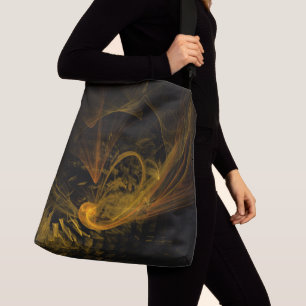 Bruchpunkt Abstrakte Art Cross Body Tragetaschen Mit Langen Trägern