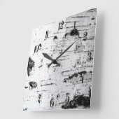 Bruchstamm Quadratische Wanduhr (Winkel)