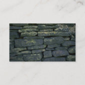 Bruchsteinwand Visitenkarte (Rückseite)