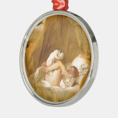 Bruchstelle Silbernes Ornament (Links)