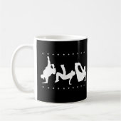 Bruchtanz Schwarzes Kaffeetasse (Links)