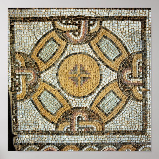 Bruchteil vom Boden der römischen Bäder Poster (Vorne)