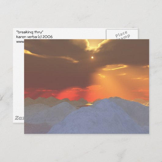 Bruchwelle Postkarte (Vorne/Hinten)