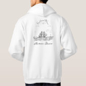 Bruchwellen Hoodie (Rückseite)