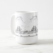 Bruchwellen Kaffeetasse (Vorderseite Links)