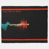 BruchwellenDualität Fleecedecke (Vorderseite (Horizontal))