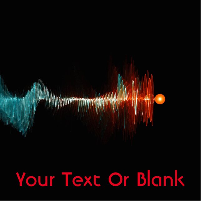 BruchwellenDualität Fotoskulptur Magnet (Vorne)