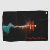 BruchwellenDualität Golfhandtuch (Horizontal)