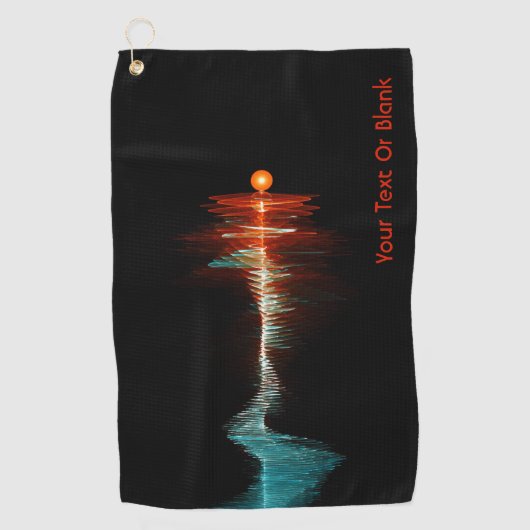 BruchwellenDualität Golfhandtuch (Vorderseite)