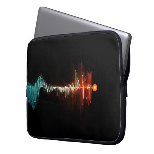 BruchwellenDualität Laptopschutzhülle (Vorderseite Links)