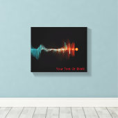 BruchwellenDualität Leinwanddruck (Insitu (Holzboden))