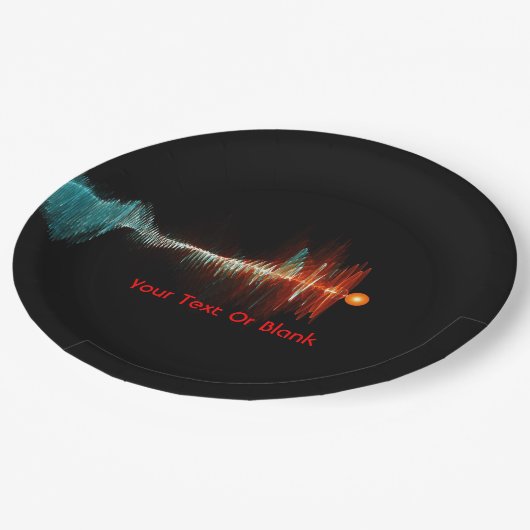 BruchwellenDualität Pappteller (Schrägansicht)