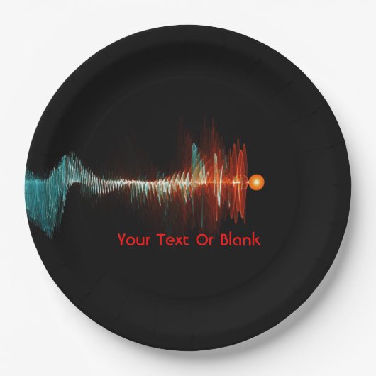 BruchwellenDualität Pappteller (Vorderseite)