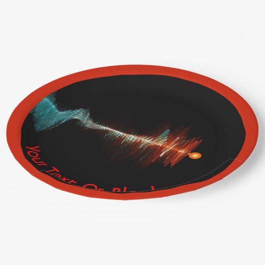 BruchwellenDualität Pappteller (Schrägansicht)