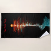 BruchwellenDualität Strandtuch (Vorderseite)