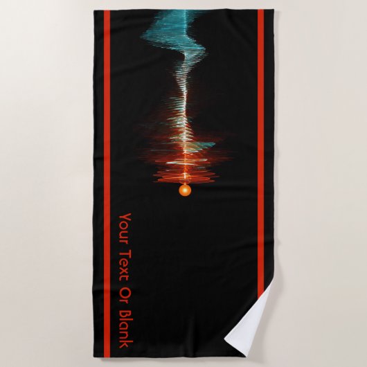 BruchwellenDualität Strandtuch (Vorderseite)