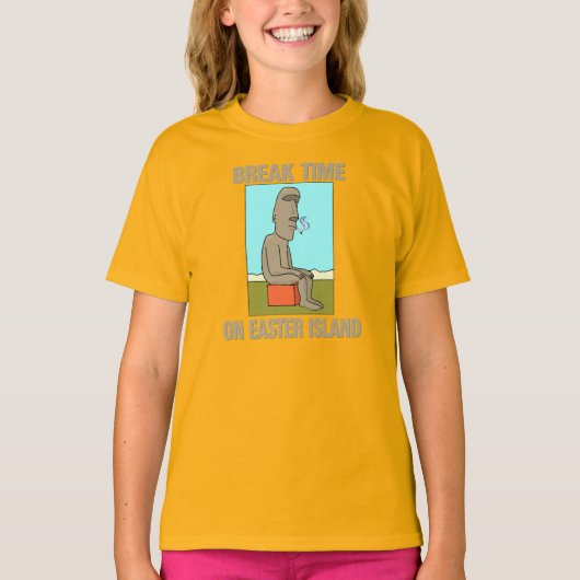 Bruchzeit auf Osterinsel T-Shirt (Vorderseite)