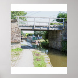 Brücke 14 auf der Postkarte des Macclesfield-Kanal Poster