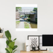 Brücke 14 auf der Postkarte des Macclesfield-Kanal Poster (Heimbüro)