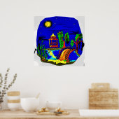 Brücke 2 poster (Küche)