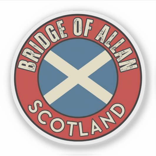 Brücke Allan, Schottland Aufkleber (Vorderseite)