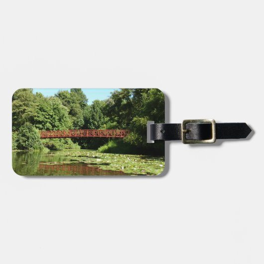 Brücke am Centennial Lake in Ellicott City Gepäckanhänger (Vorderseite horizontal)