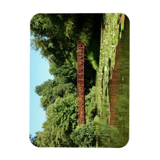 Brücke am Centennial Lake in Ellicott City Magnet (Vertikal)