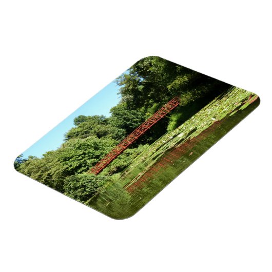 Brücke am Centennial Lake in Ellicott City Magnet (Linke Seite)