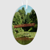 Brücke am Centennial Lake in Ellicott City Ornament (Vorderseite)