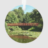 Brücke am Centennial Lake in Ellicott City Ornament (Rückseite)